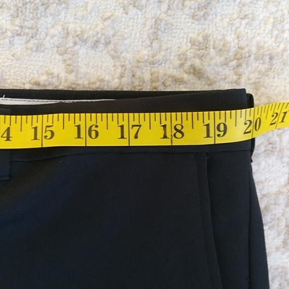 Flexslax Perma-Prest Full Fit Dress Formal Pants 40 x 30 Black - Picture 11 of 13